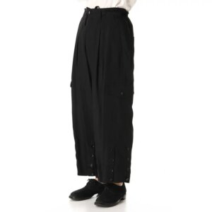 YOJI OOAK Japanese original design button decoration multi pocket functional work pants loose casual pants for men