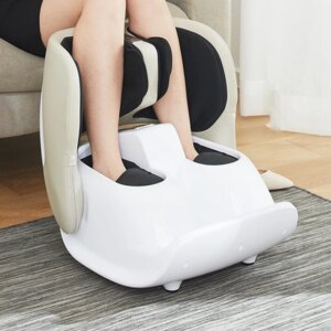 Foot & Calf Massager Heat Plantar Fasciitis Relief Circulation Shiatsu Deep Kneading Compression Adjustable Shaping Relaxation