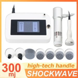 300MJ Shockwave Therapy Machine For ED Treatment Pain Relief Plantar Fasciitis 2 IN 1 Ultrasonic Instrument Muscle Relax Massage