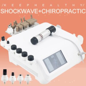 Professional Shockwave Therapy 300MJ For ED Relief Muscle Pain 1800N Chiropractic Corrective Massage Gun 2025 New 2 In1 Massager