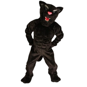 Black Power Cat Panther Mascot Costume Deluxe Adult Size Forest Wild Animal Beast Cosply Costume Carnival Mascotte SW1073