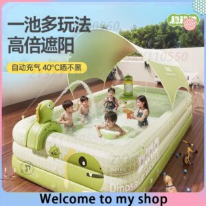 Small Dinosaur Inflatable Swimming Pool Indoor And Outdoor Household Swimming Pool Outdoor Large Foldable Swimming Pool