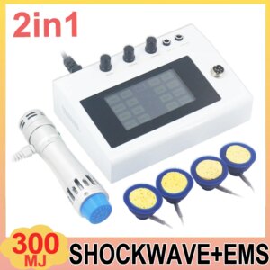 Shockwave Therapy Machine ED Treatment Sports Injuries Muscle Stimulation Physiotherapy 300MJ Shock Wave Relaxation Massage