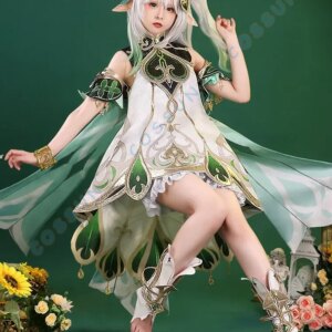 Genshin Impact Nahida Cosplay Costume Gorgeous Sweet Uniform Dress Activity Party Role Play Outfits Game Anime Suit Women