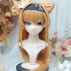 (NFD-14-33)Customize Full Head With Lock Crossdress Doll Female/Girl Japanese Anime Cartoon Character Kig Cosplay Kigurumi Mask