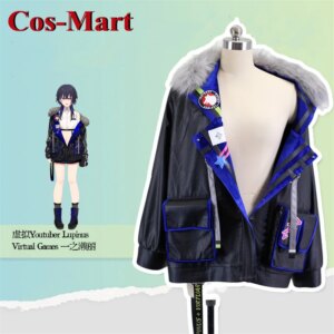 Cos-Mart Anime VTuber Youtuber LupinusVG Ichinose Uruha Cosplay Costume Fashion Coat Activity Party Role Play Clothing