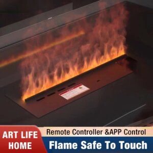 Modern Mist Fireplace with Humidifier, WiFi Control, Adjustable Mist & Led Light Fireplace , Brings Wealth to Hotel Restaurant