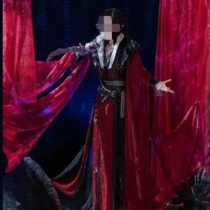 Chinese TV Series TGCF Tian Guan Ci Fu Xie Lian Hua Cheng Cosplay Costume Hua Cheng Cos Dress Hanfu Full Set