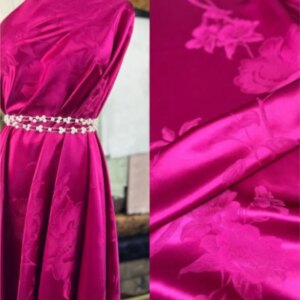 New silk King satin cheongsam dress top fabric 35momme heavy