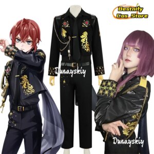 Anime Wonderland Cosplay 5th Anniversary Costumes Sparkly Beaded Diamond Suits 2 Pieces Set Role-play Suits Unisex Outfit s-2xl