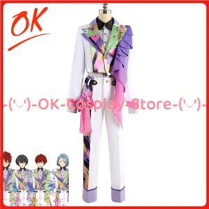 [Customized] HiMERU Sakuma Ritsu Cosplay Costume Game Ensemble Stars 8th Anniversary Cosplay Fancty Party Suit Halloween Uniform