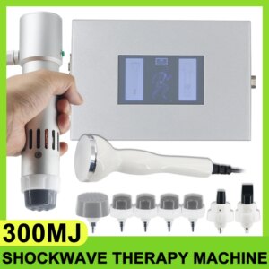 300mj Shockwave Therapy Machine ED Treatment Pain Relief Ultrasound Equipment Physiotherapy Body Massager With 7 Heads