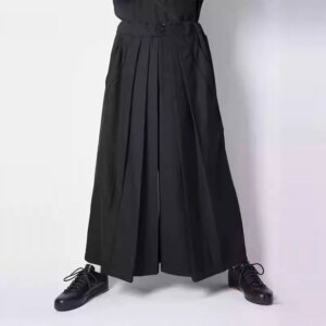 YOJI OOAK Japanese original dark kendo pants skirt loose pants couple style skirt pants