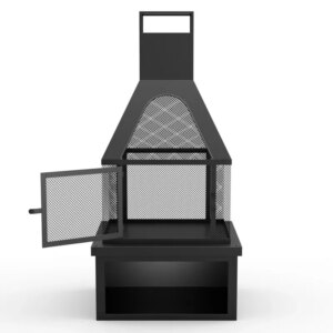 Professional Manufacturer Wood Burning Fire Pit Steel Fireplace Fire Pit with Chimney