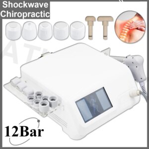 New 2 IN 1 Professional Pneumatic ShockwaveTherapy Machine 12Bar For ED Treatment Pain Relief Waist Massage Relaxation Massager