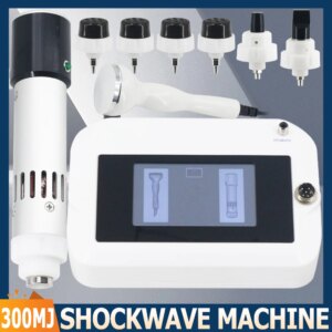 300MJ Shock Wave Therapy Machine Ultrasonic For ED Treatment And Plantar Fascitis Pain Relief Massager Professional Shockwave