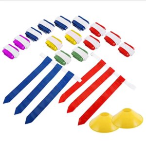 Rugby Waist Flag and Mark Disc Rugby Competition Equipment Rugby Training Accessories for  Outdoor Sports