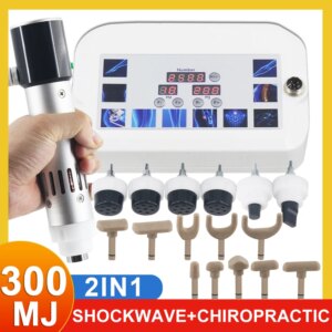 17 Heads Shockwave Therapy Machine Pain Relief Body Massage Physiotherapy 300mj Shock Wave Equipment With Chiropractic Tool