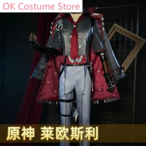 Genshin Impact Wriothesley Game Suit Gorgeous Handsome Cosplay Costume Halloween Party Role Play Outfit Men XS-XXL
