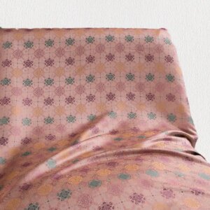 High Quality Real Silk 50momme New Flower Rose Fragrant Cloud Yarn Shunde Gambiered Canton Gauze Cloth Chinese Style