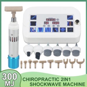 300MJ Shockwave Therapy Machine Relieve Limb Lumbar Muscle Pain Sports Injuries Electric Chiropractic Correction Gun
