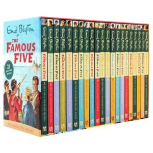 21PCS/Set Enid Blyton The Famous Five Library Children English Picture Book Detective Stories Adventures After-class Reading