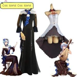 Genshin Impact Symphony Xiao Cosplay Albedo Uniform Eula Cosplay Diona Dress Halloween Party Sing Perform Outfit for Women Men