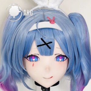 (AL422)Customize Character Crossdressing Female/Girl Resin Full/Half Head With Lock Anime Cosplay Japanese Animego Kigurumi Mask