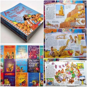 English Story Picture Book (You Wouldn’t Want To Series) Xue Le 1234 (I Don’t Want To Play Time Travel, 15 Books in Series)