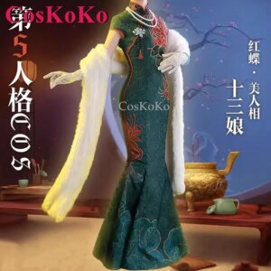 CosKoKo Lady Thirteen Cosplay Game Identity V Costume Gorgeous Elegant Uniform Dress Halloween Party Role Play Clothing S-L New