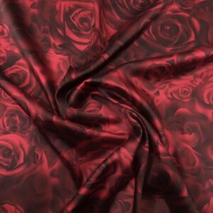 New 19momme stretch silk satin hazy rose cheongsam skirt vintage clothing fabric cloth
