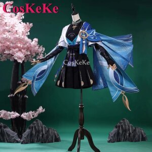 CosKeKe Wanderer Cosplay Game Genshin Impact Costume Lovely Nifty Uniforms Full Set Halloween Party Role Play Clothing S-3XL