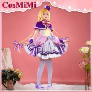 【Customized】CosMiMi Cure Friendy/Inukai Iroha Cosplay Game Wonderful Precure! Costume Gorgeous Dress Carnival Role Play Clothing