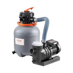 12 Inch Sand Filter Pump for Ground Pool 1/3 2650 GPH Flow Rate