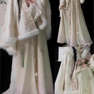 Christmas new outfits Hanfu women’s chest-length dress Chinese-style cape and shawl set