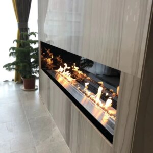 48 inch bioethanol fire Kamin automatic smart flame electric alcohol fireplace burner