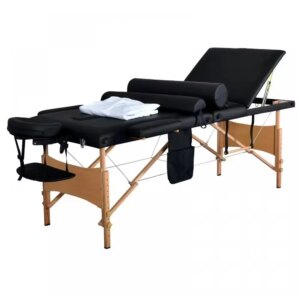 Better Salon Furniture Pink Portable Wooden Massage Table Folding Bed Massage Spa Table