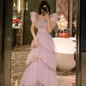 Customized Sexy Organza Off The Shoulder Evening Dresses Temperament Boat Neck Prom Dress Custom Size Bespoke Occasion