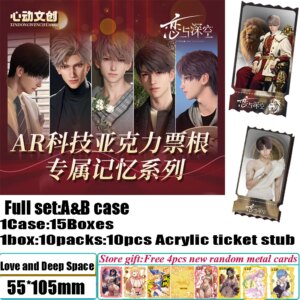 New Game Love and Deepspace Collection Cards Heartbeat Culture Male God Exclusive Memory AR Tech Mirror Acrylic Ticket Stubs