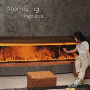 5 Years Warranty steam atomized fake mist fire large water vapor electric fake fireplace light