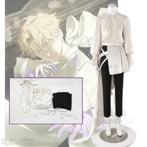 Alien Stage Anime Idol Cosplay Role Playing Party Top Pants Bow Tie Belt Role-play Carnival Costume Outfit Light Purple Version