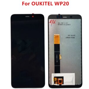 100% Original Oukitel WP20 LCD Display + Touch Screen Digitizer Assembly For OUKITEL WP20 Phone Replacement