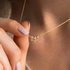 Custom Moissanite Polaris Necklace Pendant S925 Sterling Silver Party Wedding Moissanite Dimond Necklaces For Women