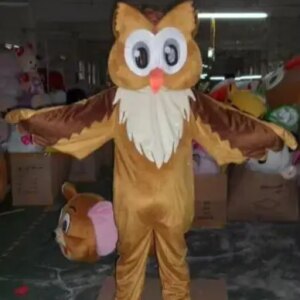 New Adult Best Sale Cute Owl Bird Mascot Costume Christmas Fancy Dress Halloween Mascot Costume