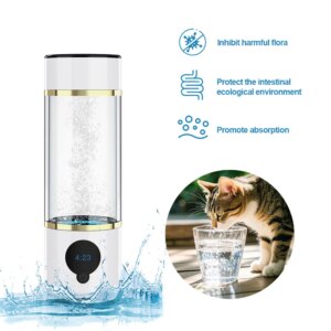 Portable Hydrogen Water Bottle High-Concentration H2 Generator Hydrogen Water Cup Pet Hydration Fruit Cleaning Antioxidant