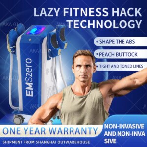 15 Tesla 6500W 200HZ RF Muscle Stimulator Emszero Body Sculpting Fat Removal Machine 4 Handles