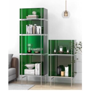 Customized Modern Acrylic Wine Rack for KTV Nightclub Oak Wood Panel Display Stand with Custom Logo Bar