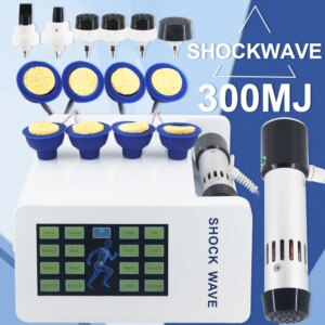 Shockwave Therapy Machine EMS For ED Treatment Arm Pain Relief Massage 300MJ Body Relaxation Shock Wave Massager Newest Handle