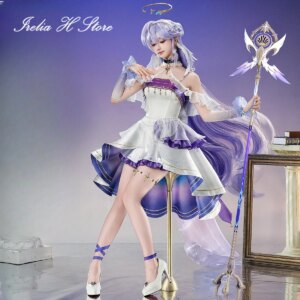 Irelia H Honkai: Star Rail Robin Cosplay Costume Game Robin Starry Night Dress Halloween Costumes Women