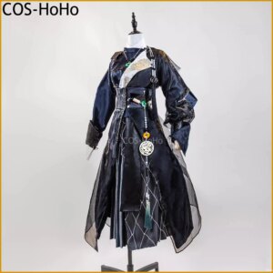 COS-HoHo Arknights Chen Game Suit Gorgeous Antique Uniform Cosplay Costume Halloween Carnival Party Role Play Outfit Women